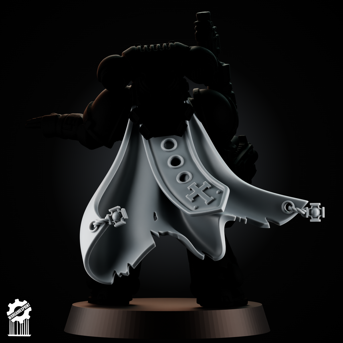 Crusader Cloak Set – 5 Knightly Capes + Heroic 32mm Scale - resin bit - Sharkass