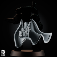 Shadowguard Cloak Set – 5 Gothic Capes + Heroic 32mm Scale - resin bit - Sharkass