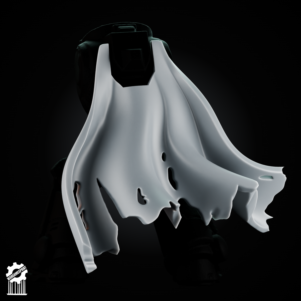 Battle-Damaged Cloak Set – 5 Torn & Worn Capes Heroic 32mm Scale - resin bit - Sharkass