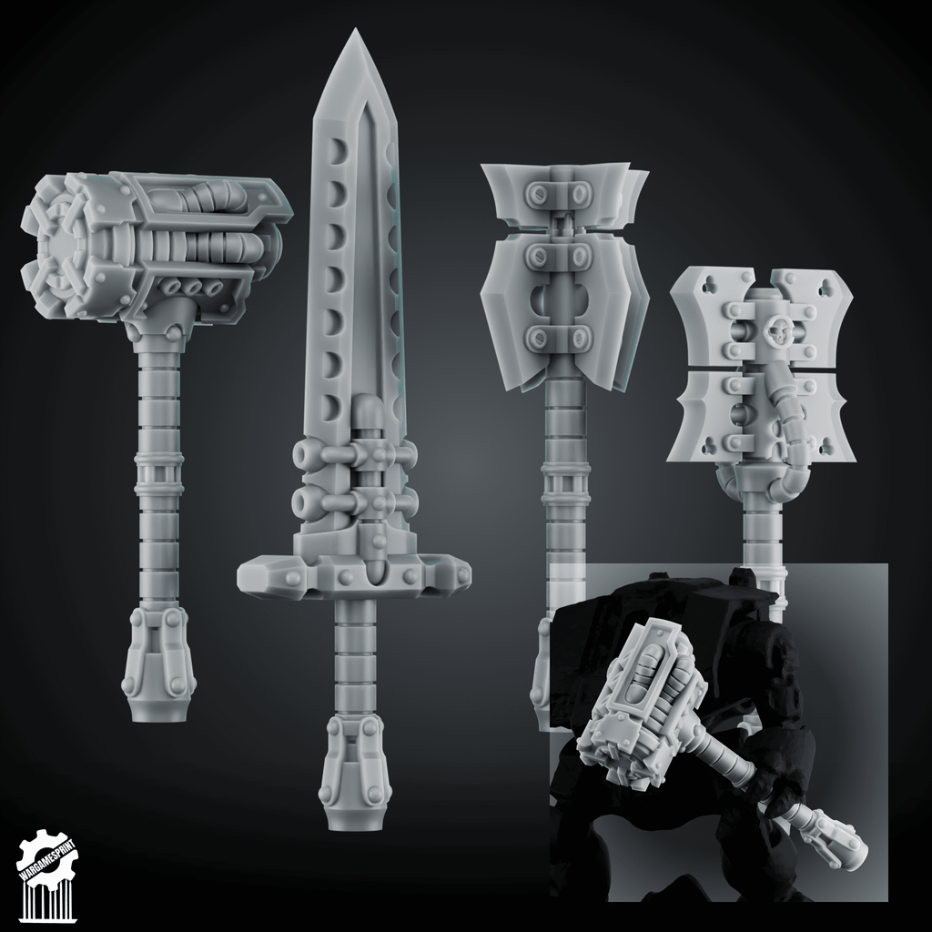 Complete Dread Weapon Bundle – Melee, Heavy Fists, Claws & Ranged Options - resin bit - Sharkass