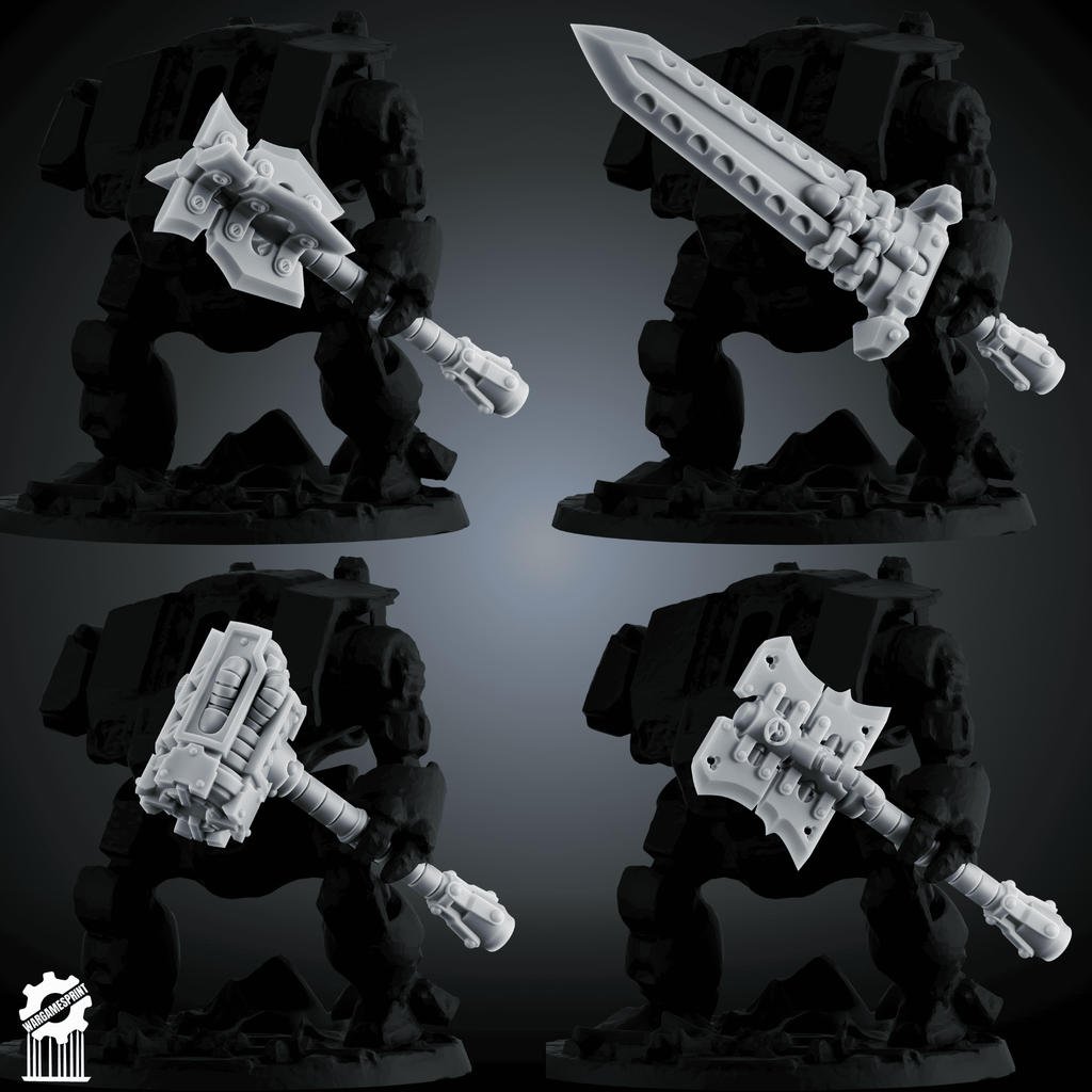 Complete Dread Weapon Bundle – Melee, Heavy Fists, Claws & Ranged Options - resin bit - Sharkass