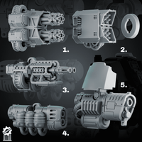Ranged Weapons for Dread With extension for adaptation - resin bit - Sharkass