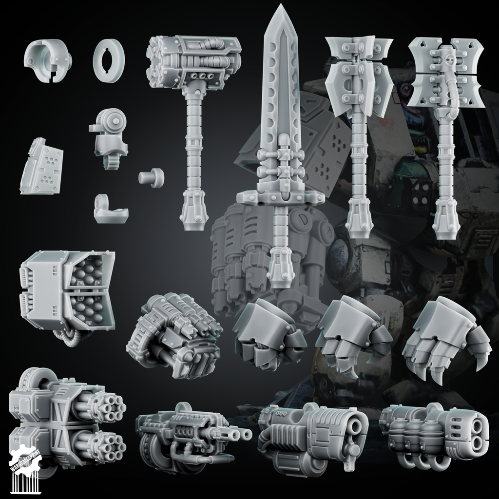 Complete Dread Weapon Bundle – Melee, Heavy Fists, Claws & Ranged Options - resin bit - Sharkass