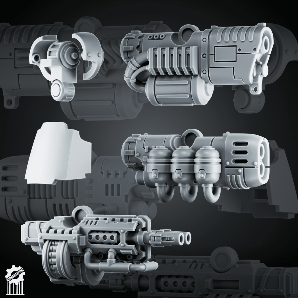 Ranged Weapons for Dread With extension for adaptation - resin bit - Sharkass