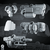 Ranged Weapons for Dread With extension for adaptation - resin bit - Sharkass
