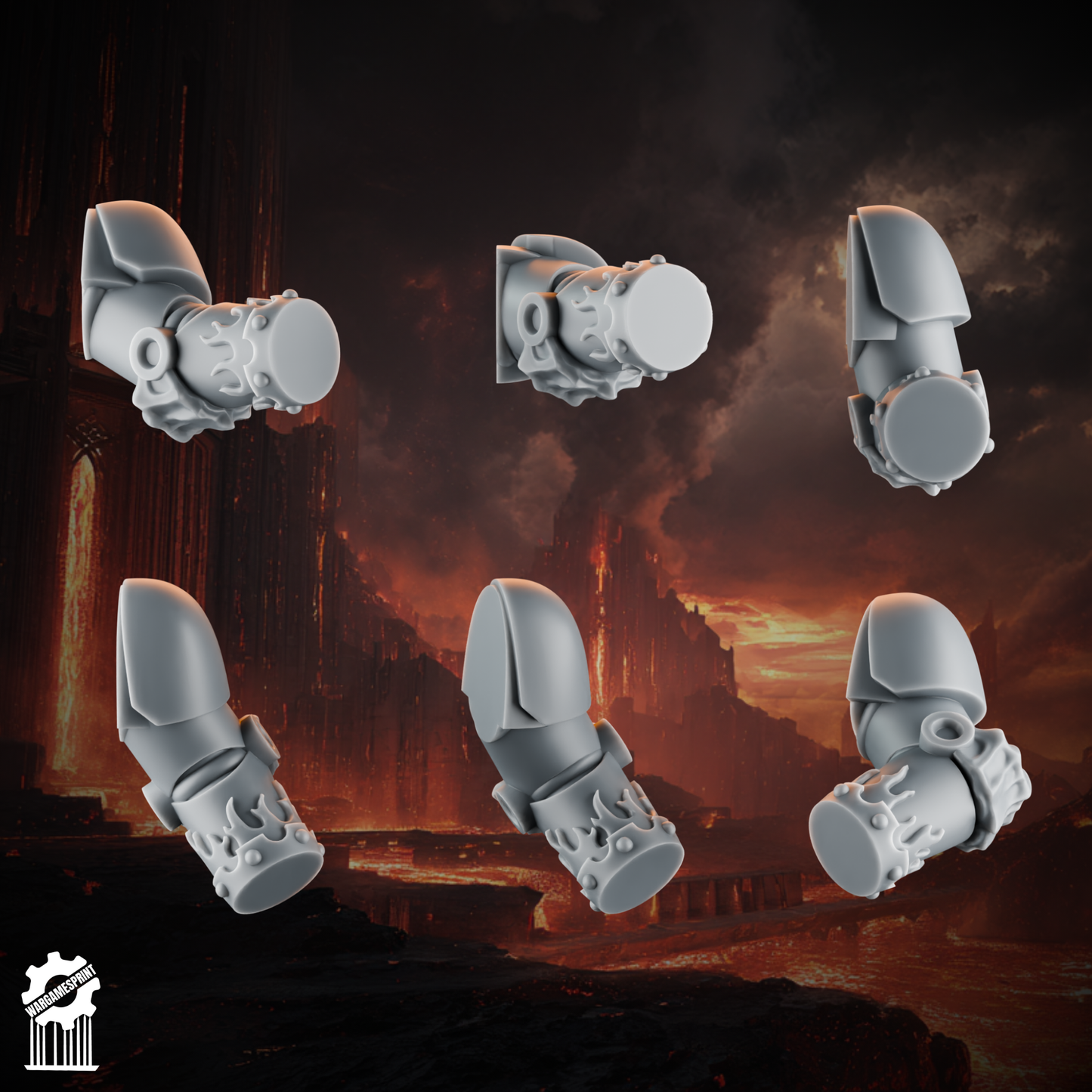 Emberforge arms SET 2 - Fire lizards [Supported]