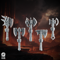 Emberforge axes - Fire lizards - resin bit - Sharkass