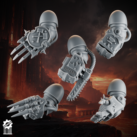 Emberforge big fist set 1 - Fire lizards [Supported]