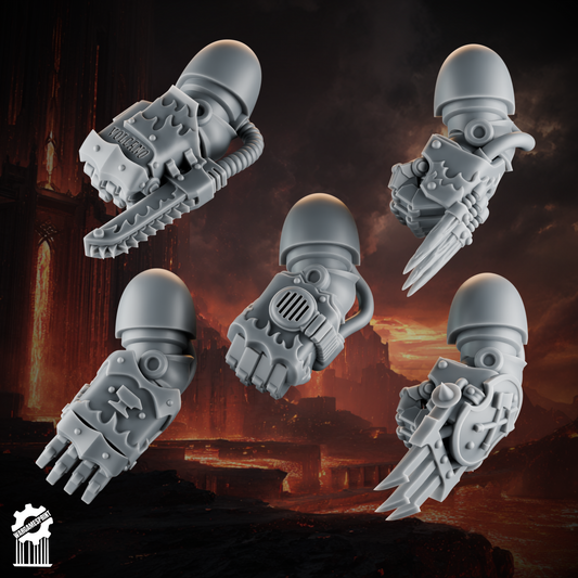 Emberforge big fist set 2 - Fire lizards [Supported]