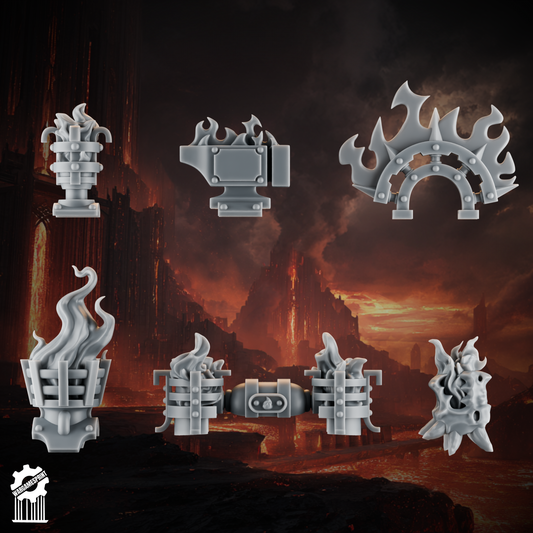 Emberforge decor backpack - Fire lizards [Supported]