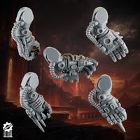 Emberforge fist set 1- Fire lizards - resin bit - Sharkass