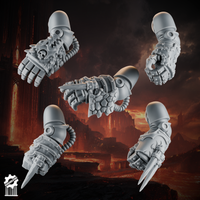 Emberforge fist set 1- Fire lizards - resin bit - Sharkass