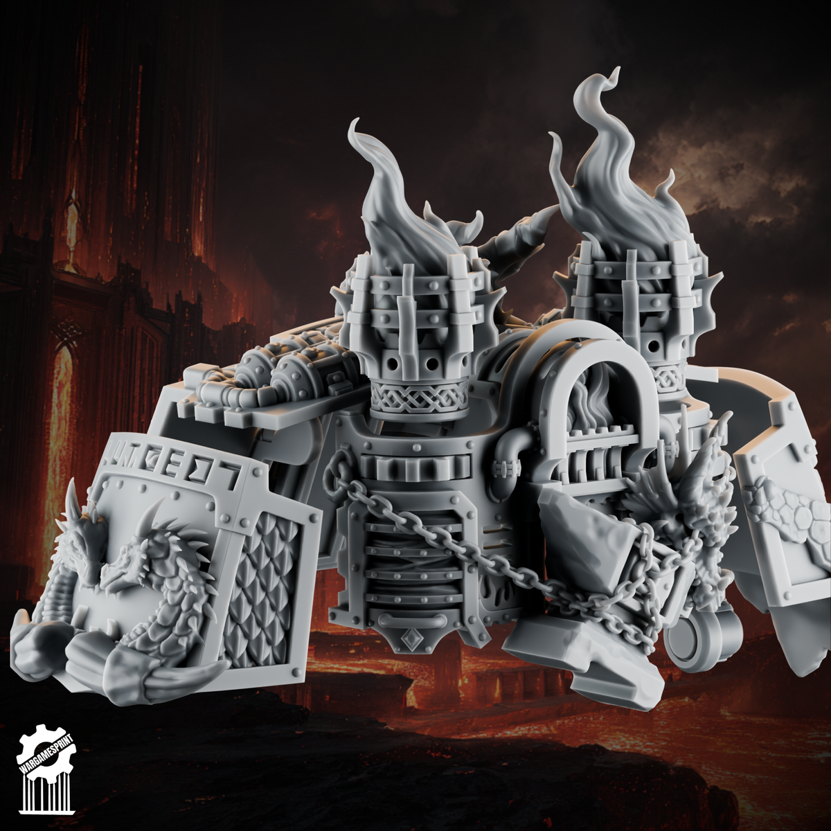 Emberforge dred kit - Fire lizards - resin bit - Sharkass