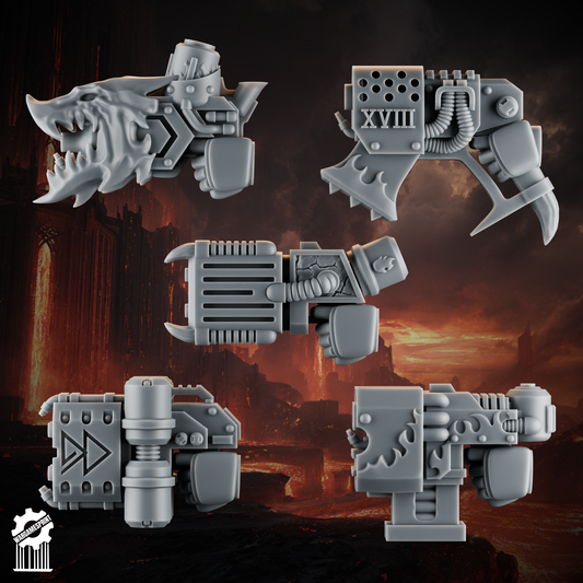 Emberforge big pistol heavy guard - Fire lizards [Supported]
