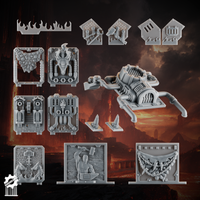 Emberforge tank rhino kit- Fire lizards - resin bit - Sharkass