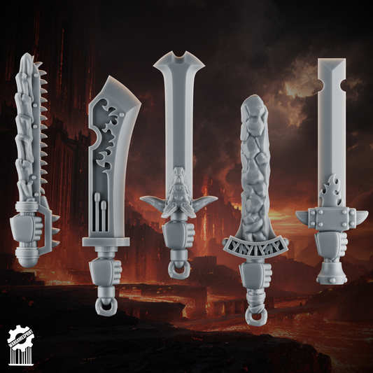 Emberforge swords set 2 - Fire lizards [Supported]