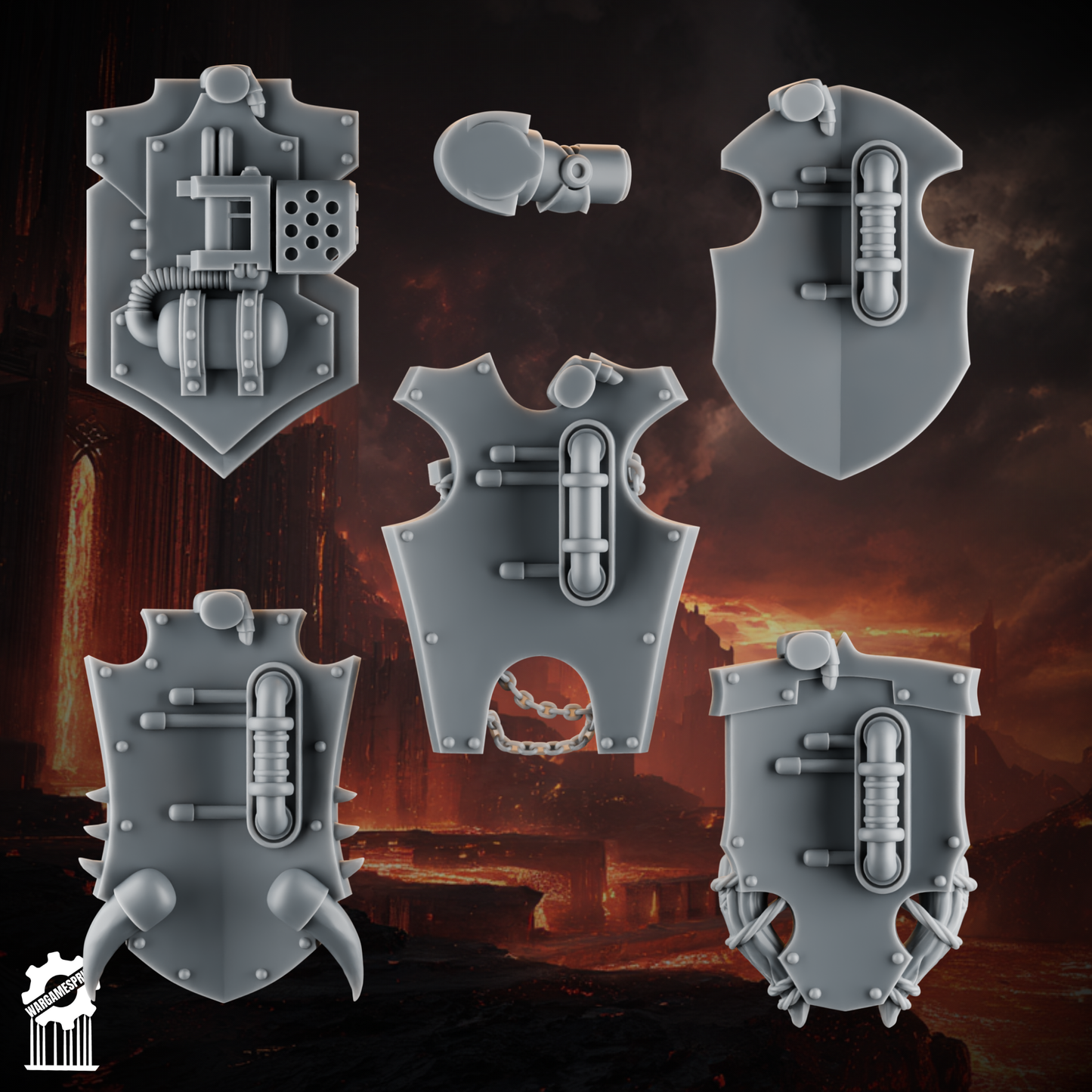 Emberforge shields placed heavy guard - Fire lizards [Supported]