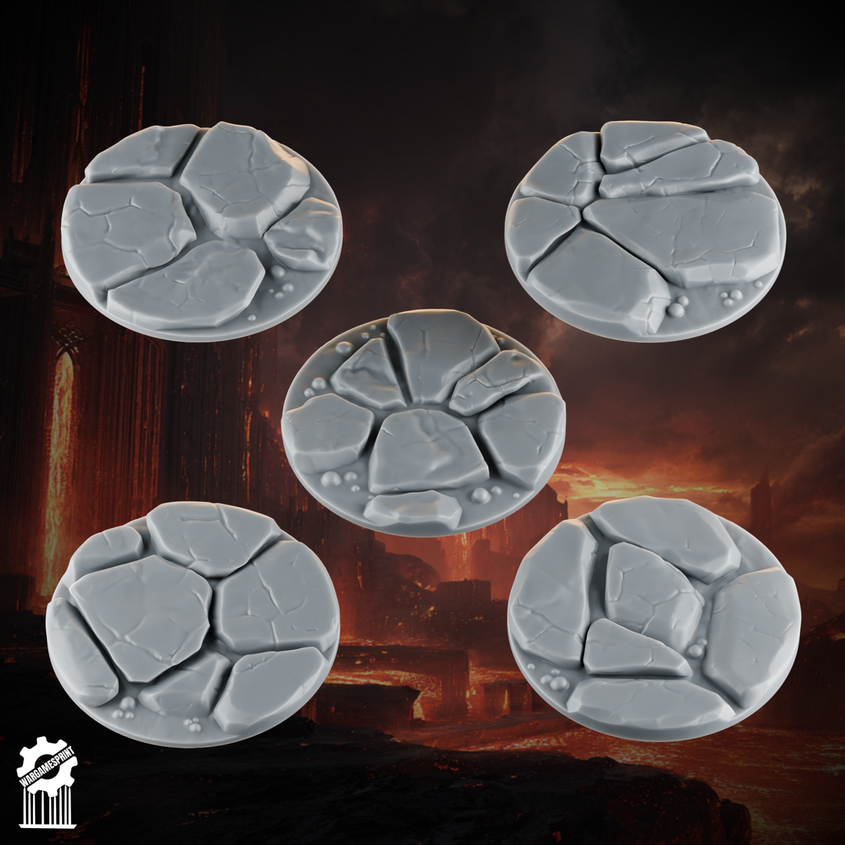 Emberforge Topper 32 mm- Fire lizards - resin bit - Sharkass