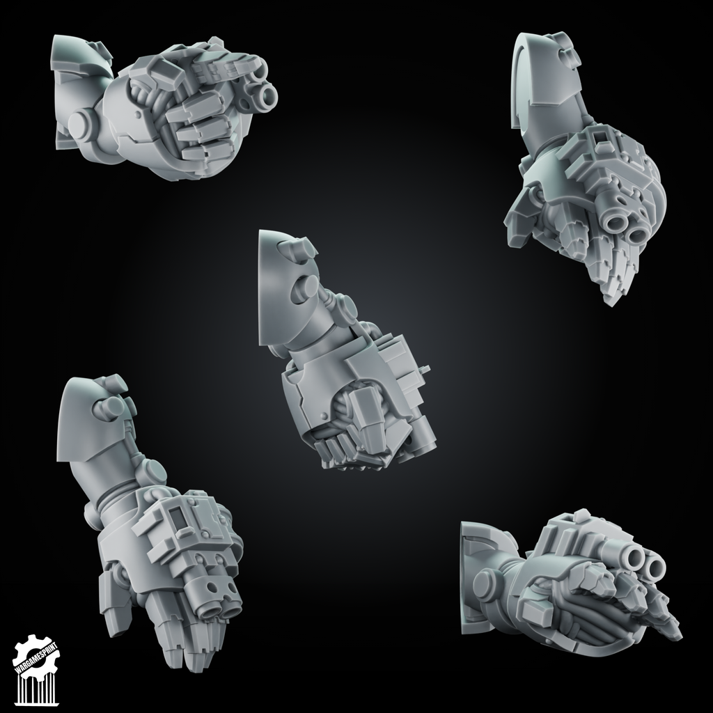 Power Gauntlet Kit set 10 heavy guard + 5 Dynamic Arms – Magnetic Ready - resin bit - Sharkass