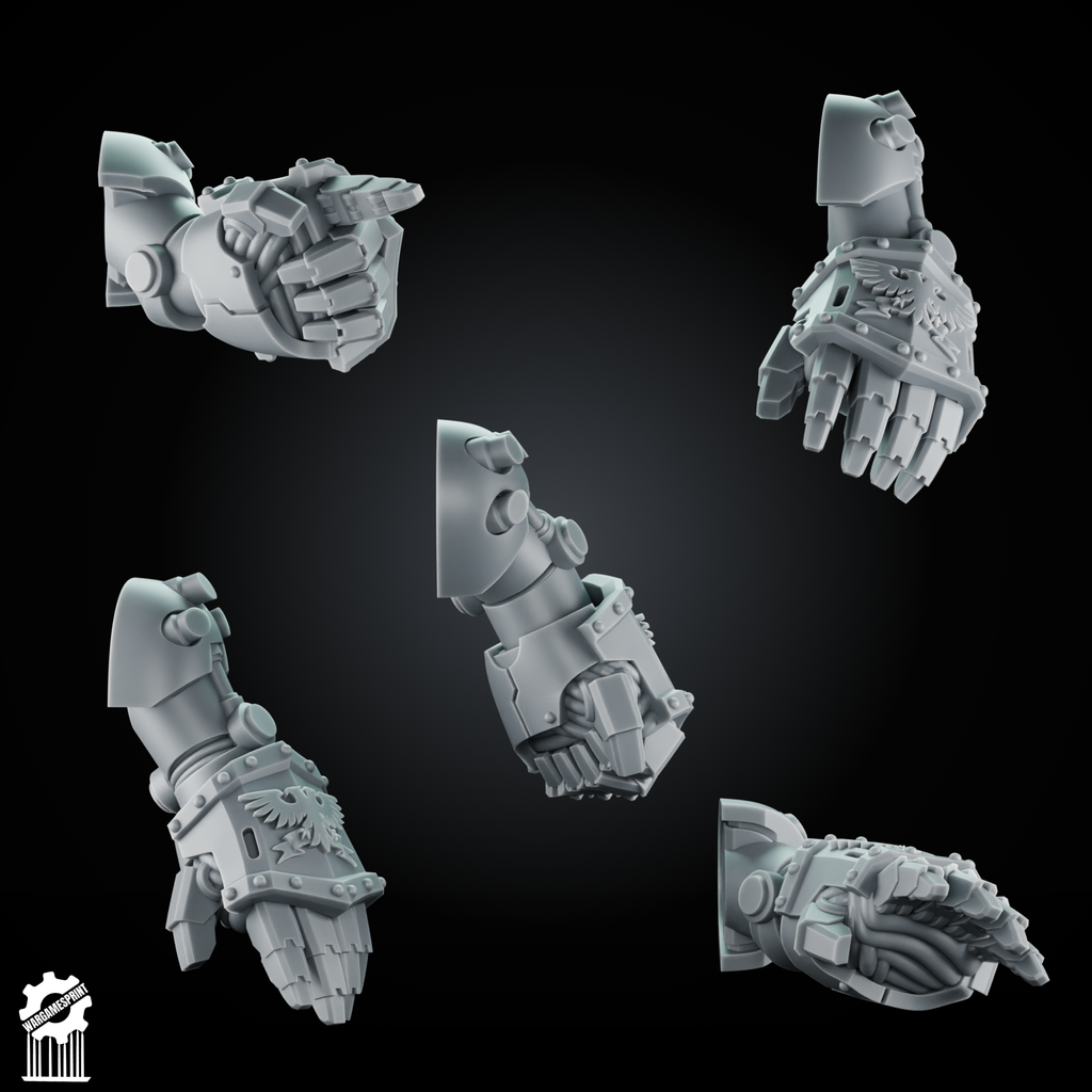 Bundle 50 Power Gauntlet Kit heavy guard + 5 Dynamic Arms – Magnetic Ready - resin bit - Sharkass