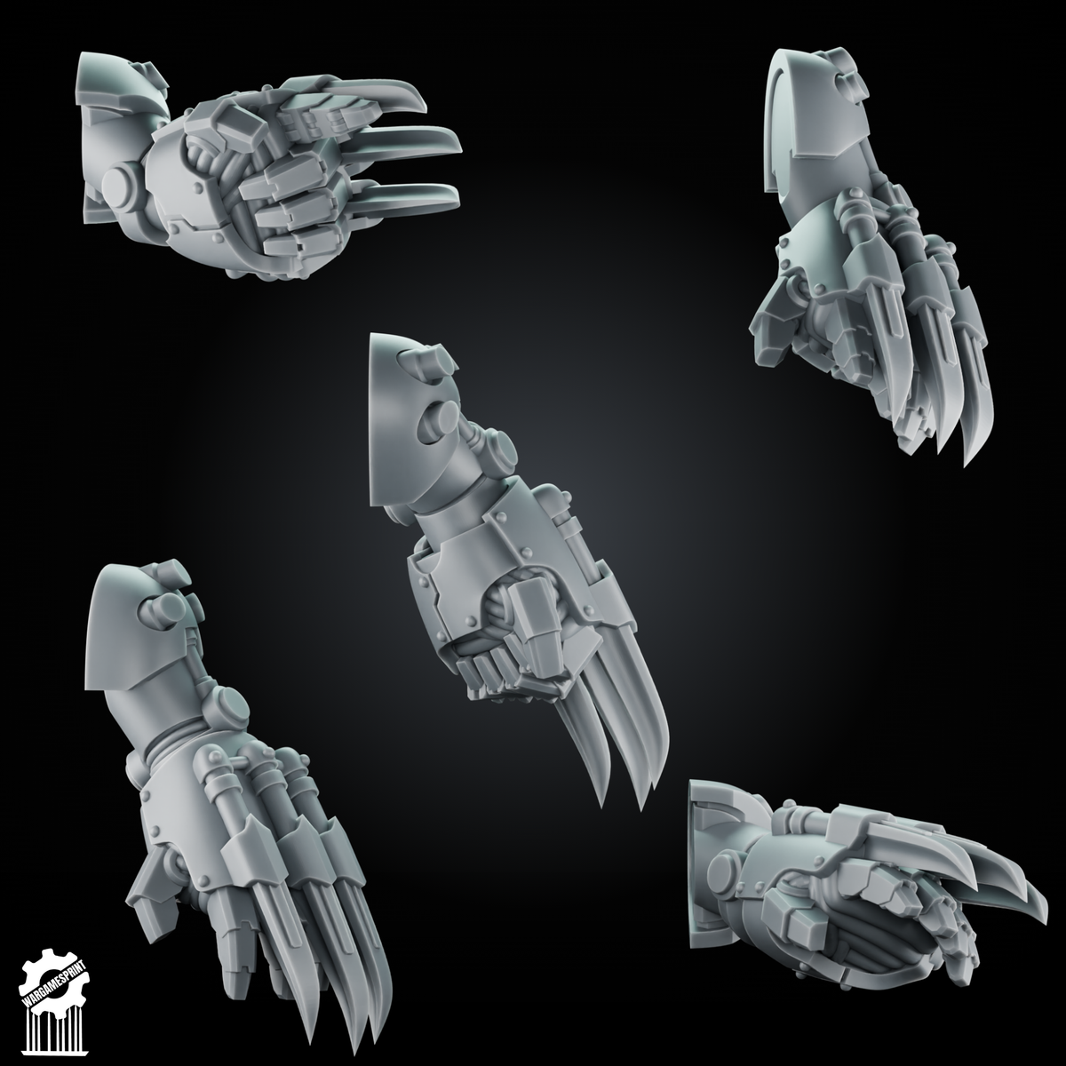 Bundle 50 Power Gauntlet Kit heavy guard + 5 Dynamic Arms – Magnetic Ready - resin bit - Sharkass