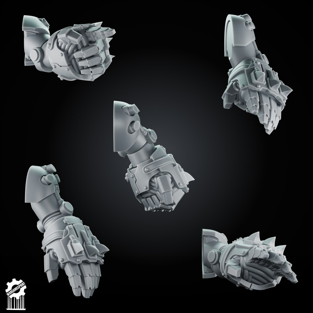 Bundle 50 Power Gauntlet Kit heavy guard + 5 Dynamic Arms – Magnetic Ready - resin bit - Sharkass