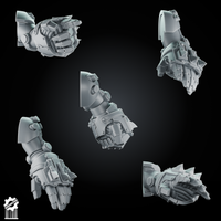 Bundle 50 Power Gauntlet Kit heavy guard + 5 Dynamic Arms – Magnetic Ready - resin bit - Sharkass