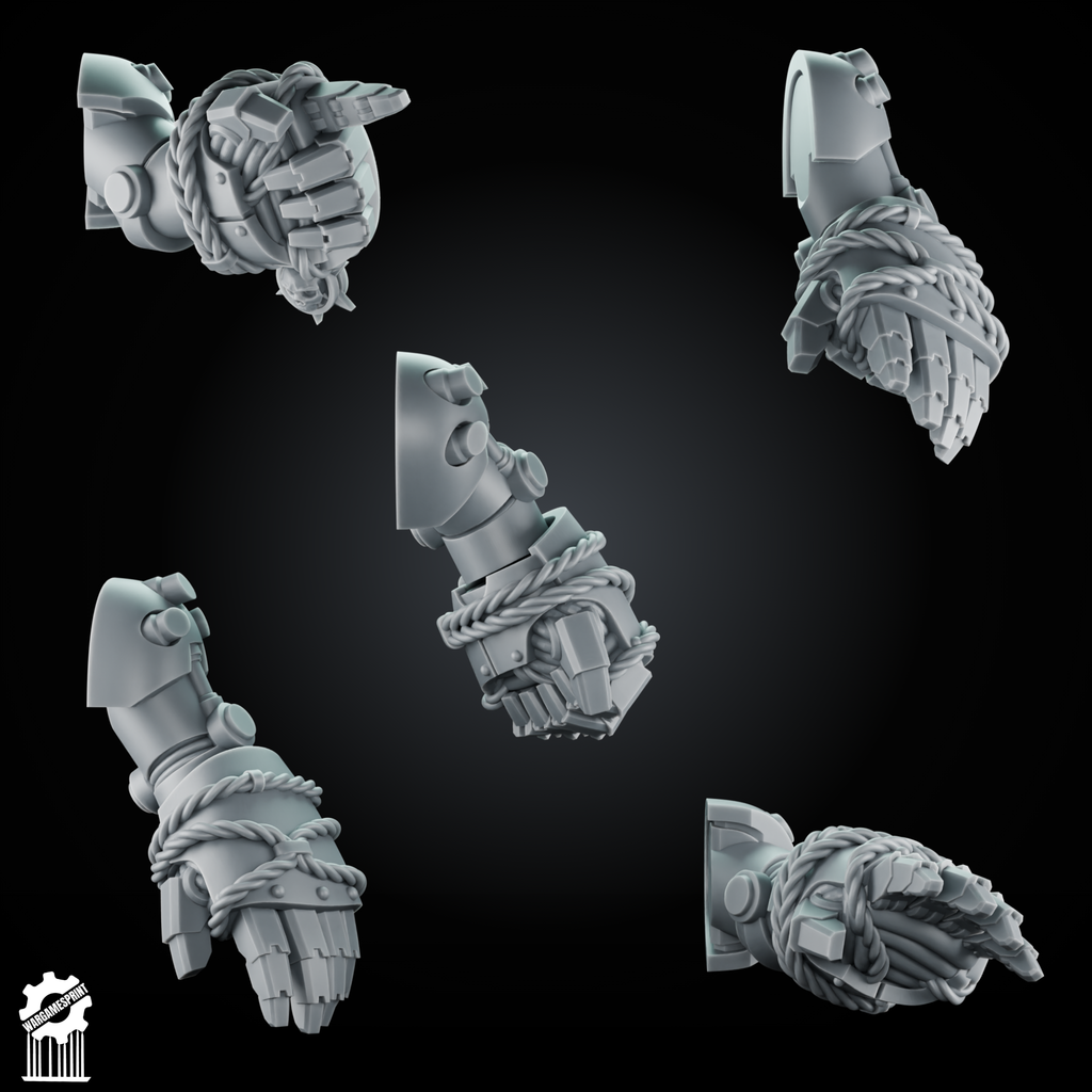 Bundle 50 Power Gauntlet Kit heavy guard + 5 Dynamic Arms – Magnetic Ready - resin bit - Sharkass