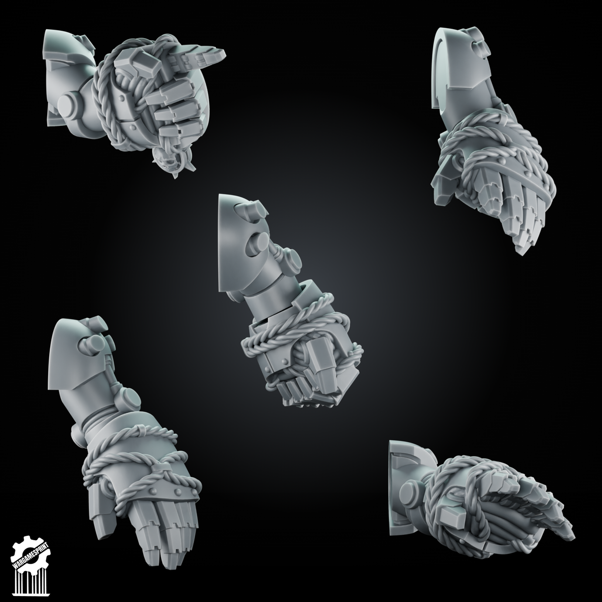 Bundle 50 Power Gauntlet Kit heavy guard + 5 Dynamic Arms – Magnetic Ready - resin bit - Sharkass