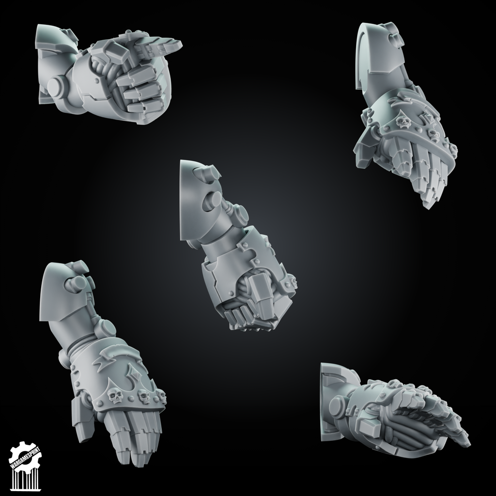 Bundle 50 Power Gauntlet Kit heavy guard + 5 Dynamic Arms – Magnetic Ready - resin bit - Sharkass