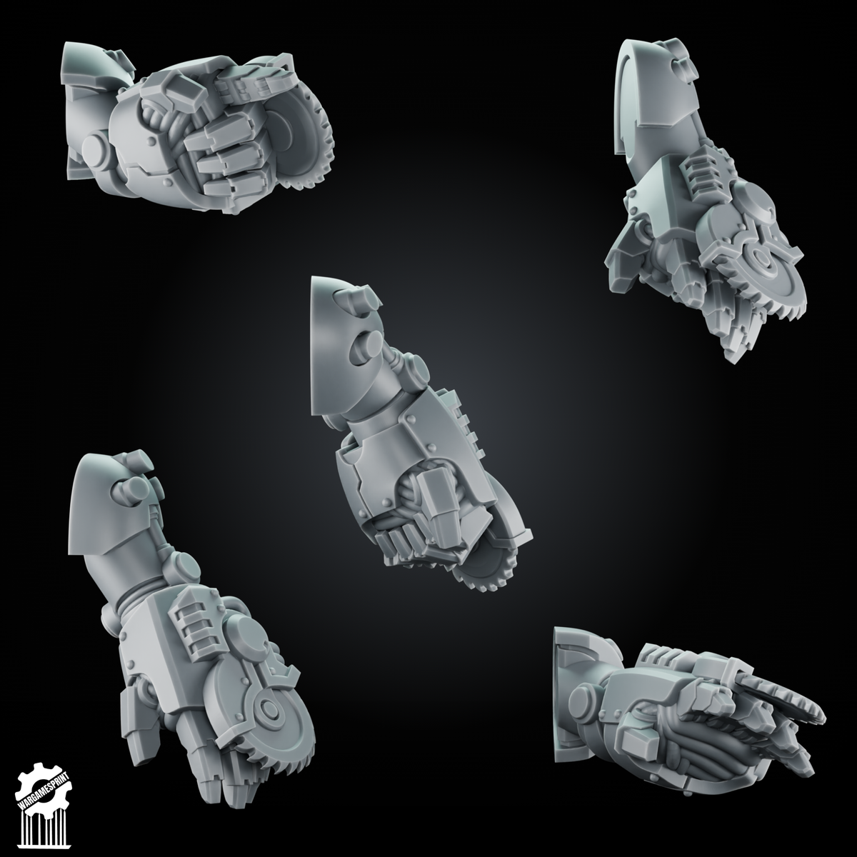 Bundle 50 Power Gauntlet Kit heavy guard + 5 Dynamic Arms – Magnetic Ready - resin bit - Sharkass