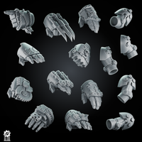 Bundle 50 Power Gauntlet Kit heavy guard + 5 Dynamic Arms – Magnetic Ready - resin bit - Sharkass