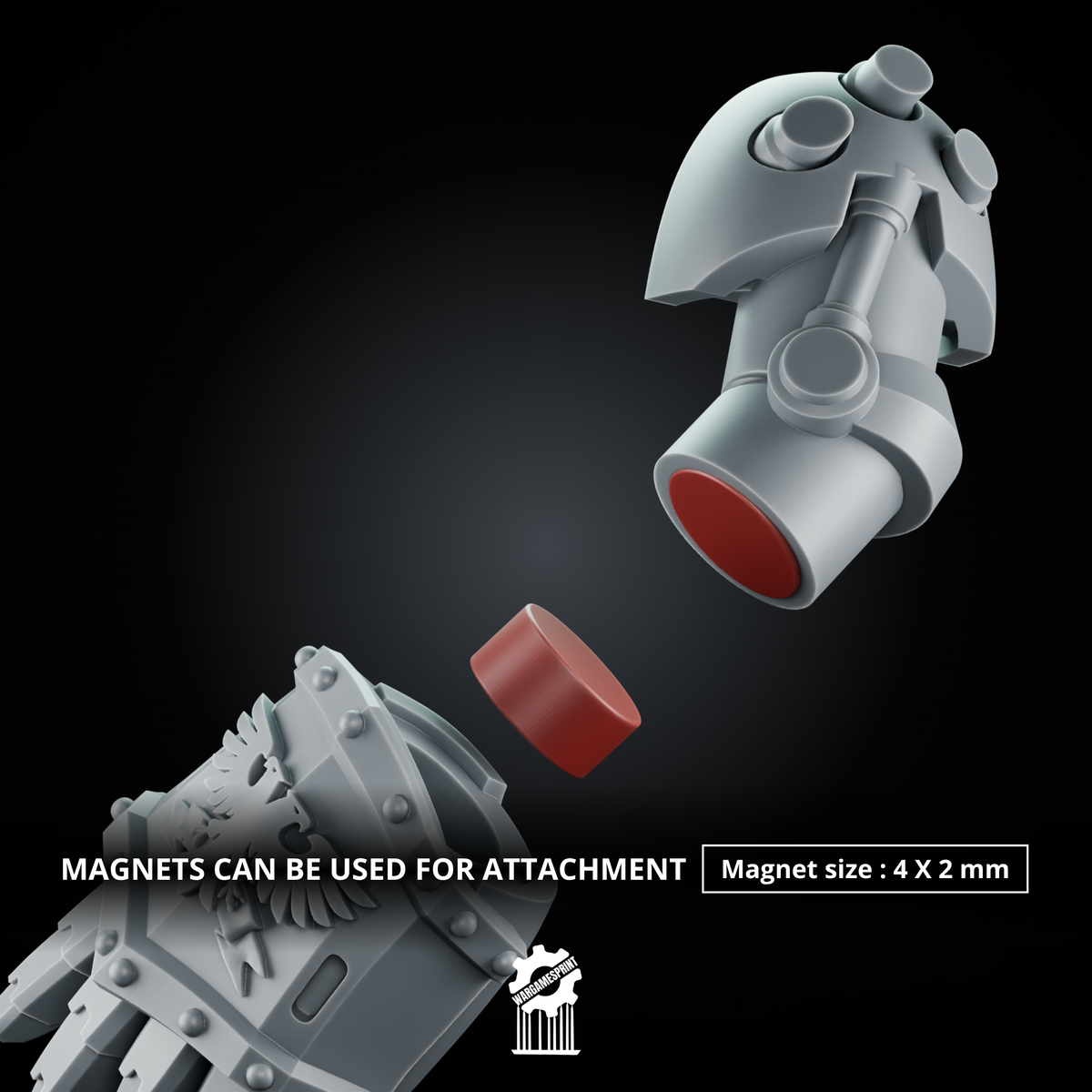 Bundle 50 Power Gauntlet Kit heavy guard + 5 Dynamic Arms – Magnetic Ready - resin bit - Sharkass