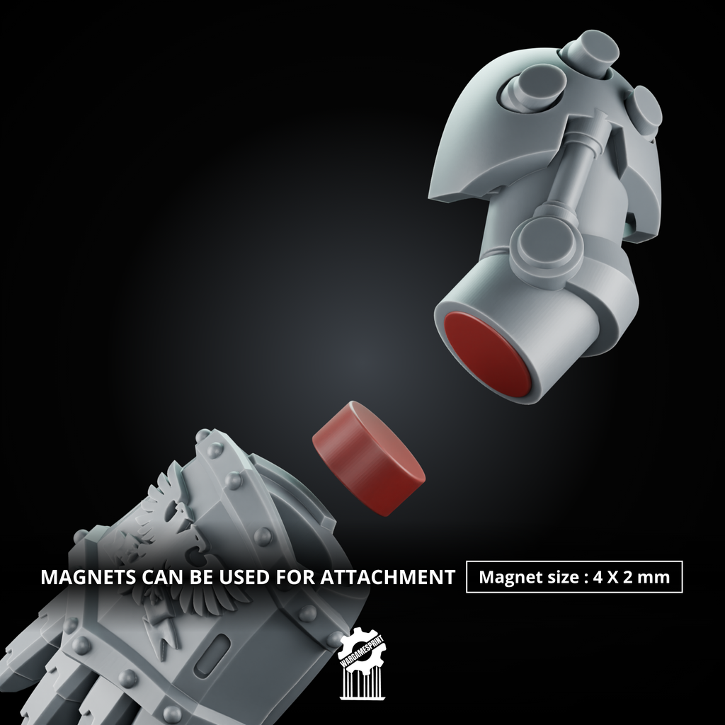 Power Gauntlet Kit set 7 termi + 5 Dynamic Arms – Magnetic Ready - resin bit - Sharkass
