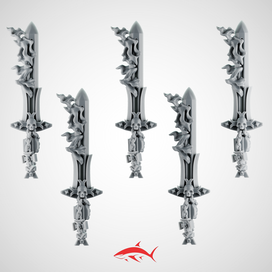 Set 1 - Flame Sword Greytide Black Crusader - Bits Ultra HD 14K