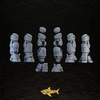 Bionic Legions Bionic Legs – articulated leg kit, 32 mm resin sci-fi bits, Sharkass