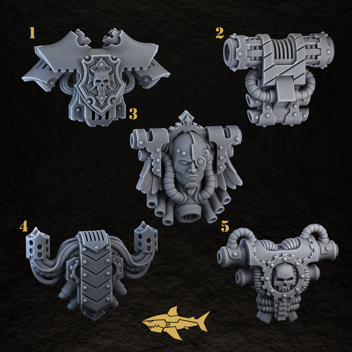 Bionic Legions Armoured Backpacks – 5 Industrial Power Packs | 32mm