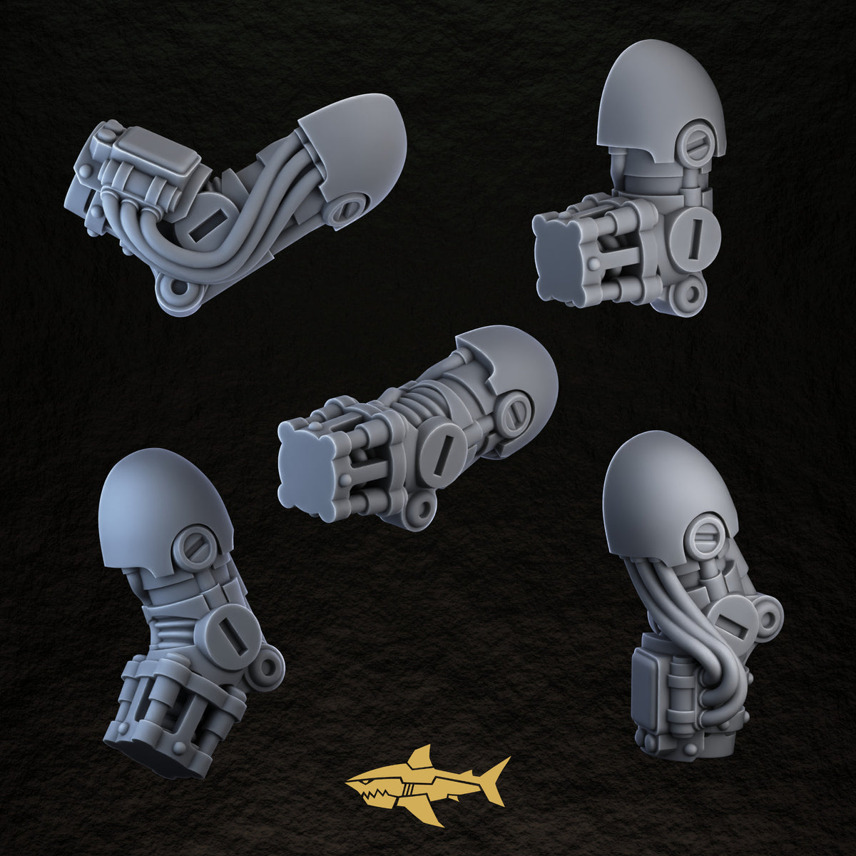 Bionic Legions Mechanical Arms – mechanical arms 6 to 10, 32 mm resin sci-fi bits, Sharkass