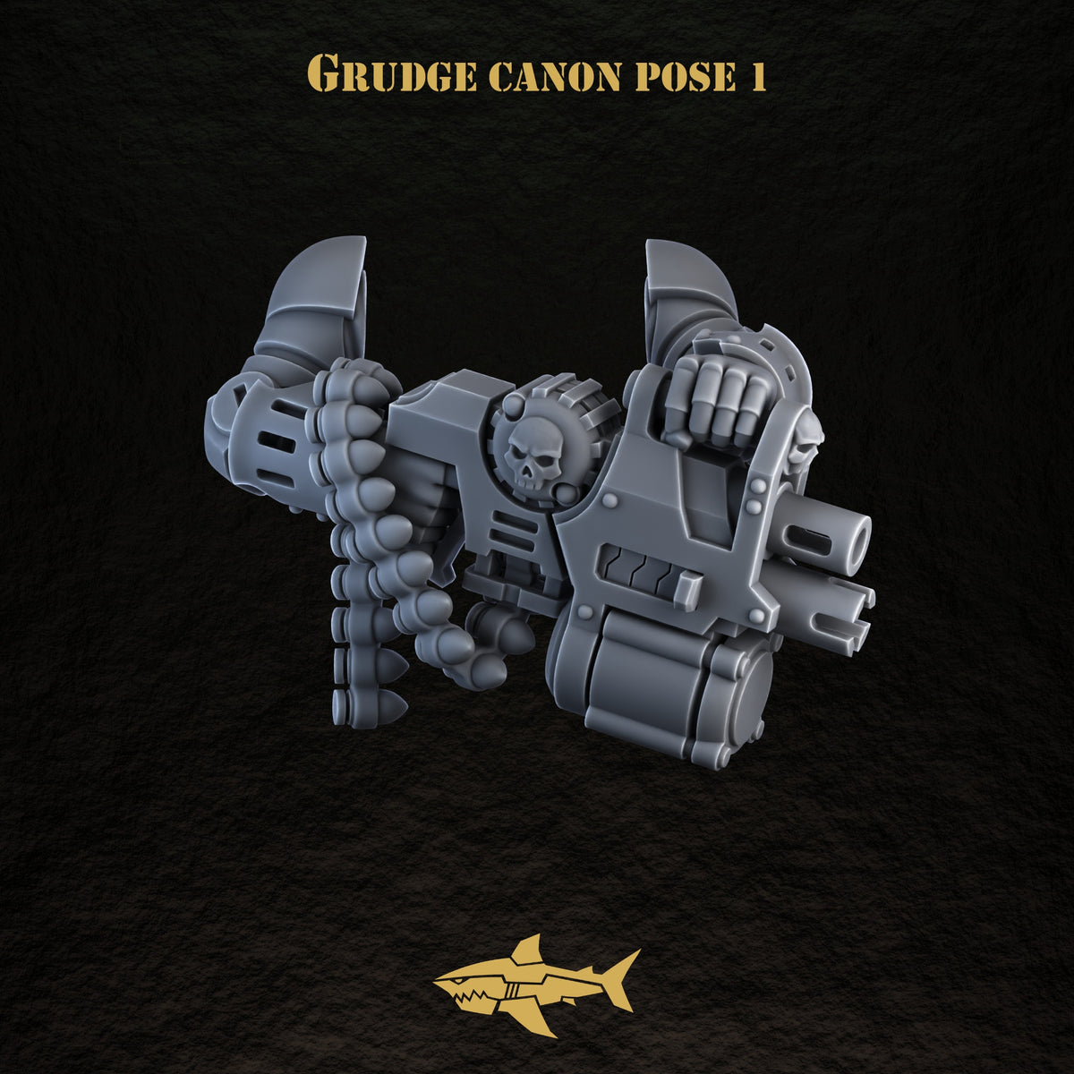 Bionic Legions mechanical ranged weapons – grudge cannon — pose 1 | 32mm
