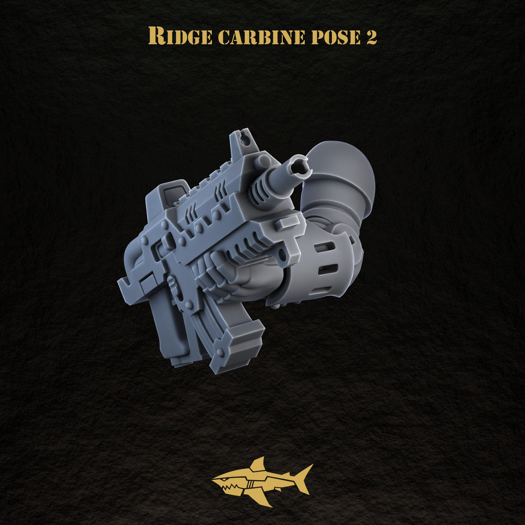 Bionic Legions mechanical ranged weapons – ridge carbine — pose 2 | 32mm