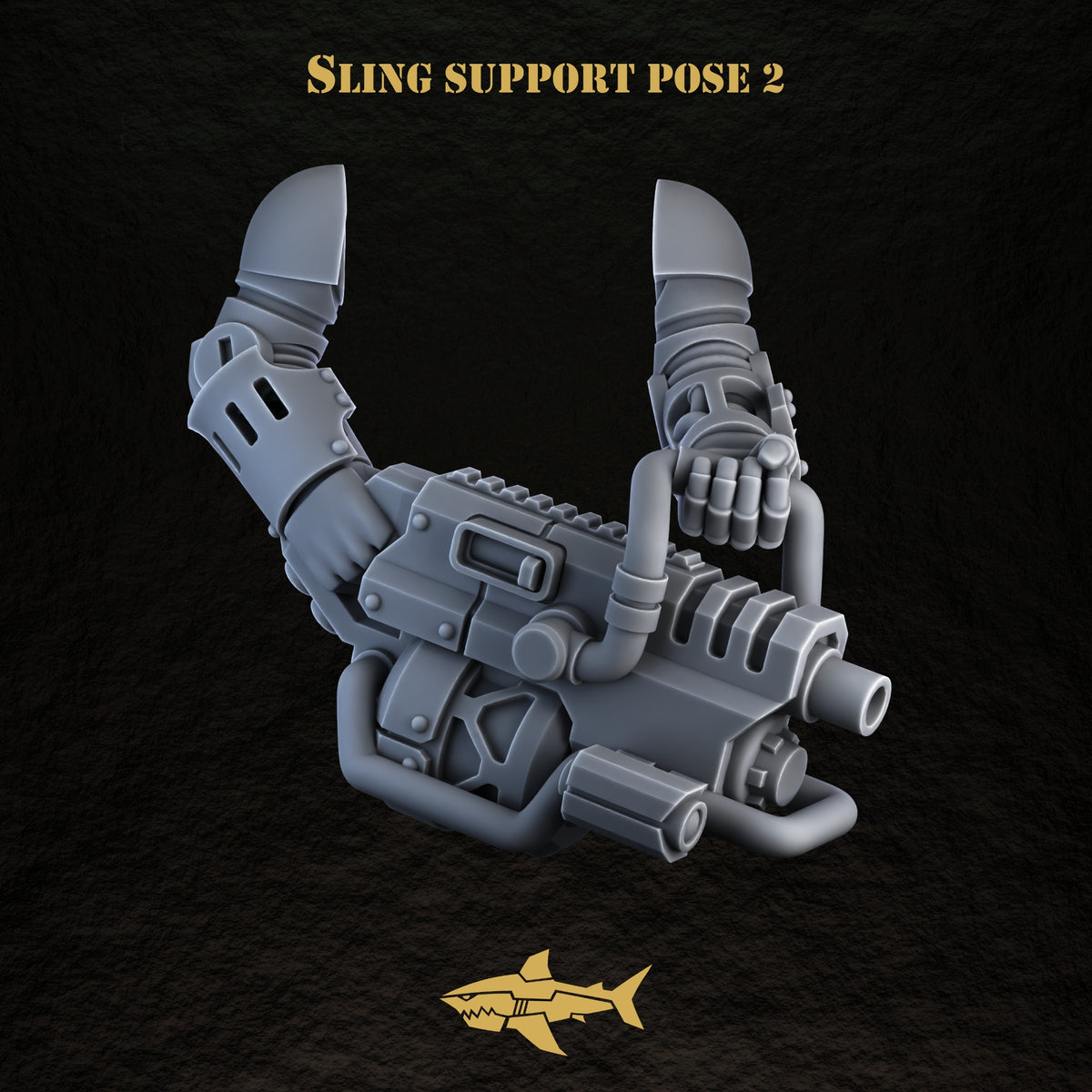 Bionic Legions mechanical ranged weapons – sling support — pose 2 | 32mm