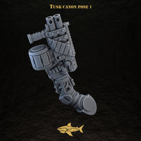 Bionic Legions mechanical ranged weapons – tusk cannon — pose 1 | 32mm