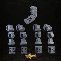 Bionic Legions Modular Arm Kit – modular arms only, 32 mm resin sci-fi bits, Sharkass