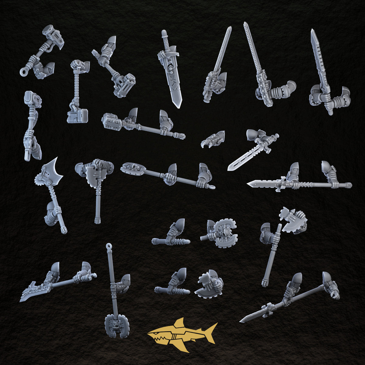 Bionic Legions Heroic Posed Weapons – Swords, Axes, Hammers & Spears | 32mm