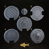 Bionic Legions Round Shields ×5 – 5 Boarding Shields + Handles | 32mm