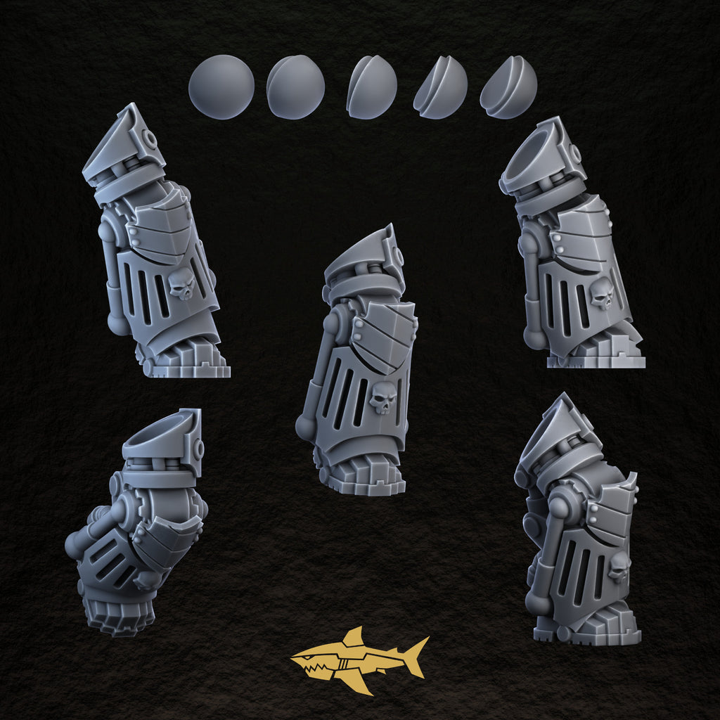 Bionic Legions Bionic Legs – static legs design 1, 32 mm resin sci-fi bits, Sharkass