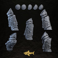 Bionic Legions Bionic Legs – static legs design 1, 32 mm resin sci-fi bits, Sharkass