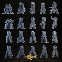 Shadowguard Bodies – 20 different 32 mm resin gothic knight bodies, Sharkass