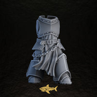 Shadowguard body 11 – 32 mm resin gothic knight torso and legs, Sharkass