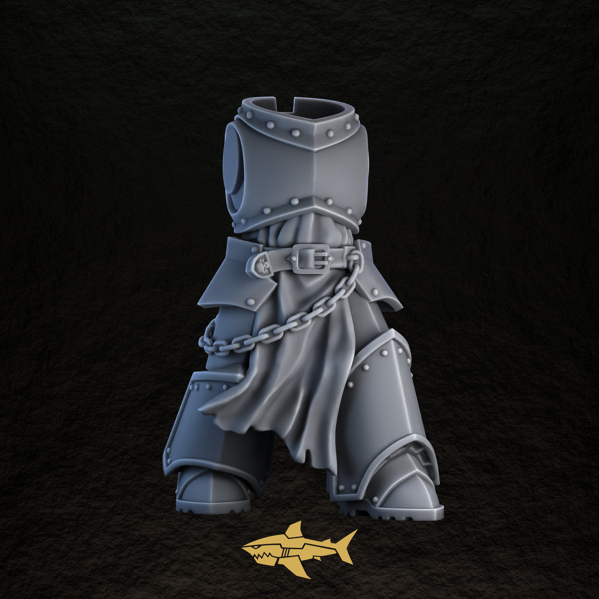 Shadowguard body 11 – 32 mm resin gothic knight torso and legs, Sharkass